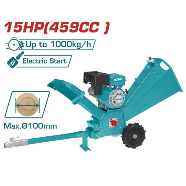 TOTAL ΒΕΝΖ. ΘΡΥΜΜΑΤΙΣΤΗΣ ΞΥΛΟΥ 459cc / 15HP / 100mm ΜΕ ΜΙΖΑ (TWCS3102) - Image 1