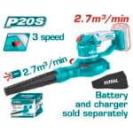 TOTAL ΦΥΣΗΤΗΡΑΣ - ΑΝΑΡΡΟΦΗΤΗΡΑΣ ΜΠΑΤΑΡΙΑΣ ΛΙΘΙΟΥ 20V (TABLI2001)