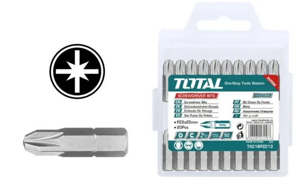 TOTAL ΜΥΤΕΣ ΣΤΑΥΡΟΥ ΜΑΓΝΗΤΙΚΕΣ ΡZ2 25mm 20ΤΕΜ (TAC16PZ213) - Image 1