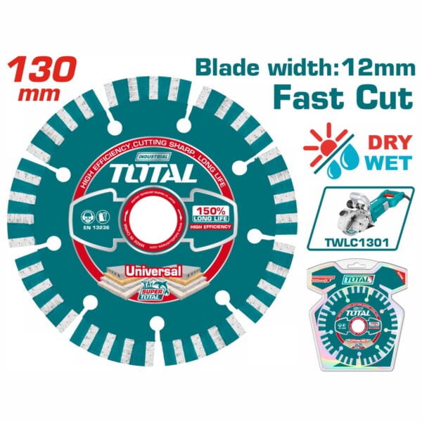 TOTAL ΕΠΑΓΓ. ΑΝΤΑΛΛΑΚΤΙΚΟΣ ΔΙΑΜΑΝΤΟΔΙΣΚΟΣ Φ-130mm X 20mm ΓΙΑ TWLC1301 (TAC2111301) - Image 1