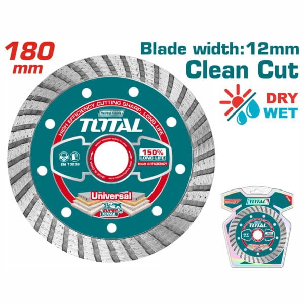 TOTAL ΔΙΑΜΑΝΤΟΔΙΣΚΟΣ UNIVERSAL TURBO 180 Χ 22.2mm (TAC2131801) - Image 1