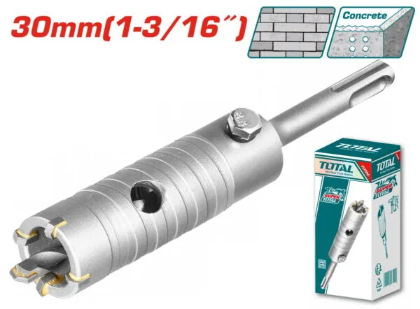 TOTAL ΔΙΑΜΑΝΤΟΚΟΡΩΝΑ ΜΠΕΤΟΥ SDS - PLUS 30mm (TAC430301) - Image 1