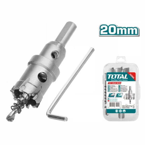TOTAL ΠΟΤΗΡΟΤΡΥΠΑΝΟ ΚΑΡΒΙΔΙΟΥ ΙΝΟΧ / ΣΙΔΗΡΟΥ 20mm (TAC48201) - Image 1