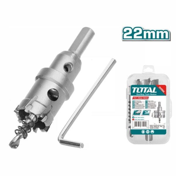 TOTAL ΠΟΤΗΡΟΤΡΥΠΑΝΟ ΚΑΡΒΙΔΙΟΥ ΙΝΟΧ / ΣΙΔΗΡΟΥ 22mm (TAC48221) - Image 1