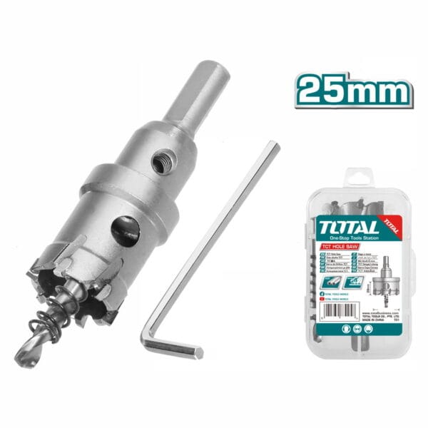 TOTAL ΠΟΤΗΡΟΤΡΥΠΑΝΟ ΚΑΡΒΙΔΙΟΥ ΙΝΟΧ / ΣΙΔΗΡΟΥ 25mm (TAC48251) - Image 1
