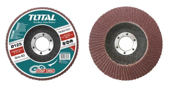 TOTAL ΠΟΛΥΠΤΕΡΟ ΓΥΑΛΙΣΜΑΤΟΣ ΜΕΤΑΛΛΟΥ / ΙΝΟΧ 125mm P40 (TAC631251) - Image 1