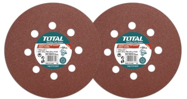 TOTAL ΣΕΤ ΓΥΑΛΟΧΑΡΤΑ 5τεμ 150mm ΓΙΑ TF2041506 (TAC731501) - Image 1