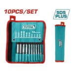 TOTAL ΣΕΤ ΤΡΥΠΑΝΙΑ + ΚΑΛΕΜΙΑ SDS - PLUS 10ΤΕΜ (TACSD19101)