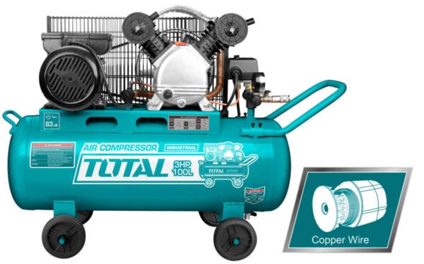 TOTAL ΑΕΡΟΣΥΜΠΙΕΣΤΗΣ ΙΜΑΝΤΑ 100Lit ΜΕ 2 ΚΕΦΑΛΕΣ (TC2301006) - Image 1