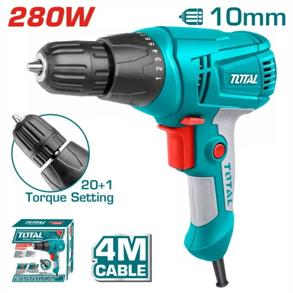 TOTAL ΗΛΕΚΤΡΙΚΟ ΔΡΑΠΑΝΟΚΑΤΣΑΒΙΔΟ 280W (TD502106) - Image 1
