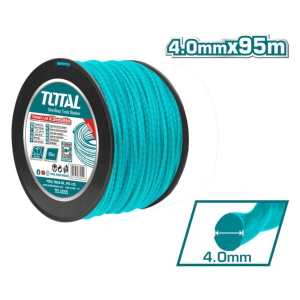 TOTAL ΜΕΣΙΝΕΖΑ ΕΛΙΚΟΕΙΔΗΣ ΣΕ ΚΑΡΟΥΛΙ 4mm - 95m (TEL4095) - Image 1