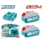 TOTAL ΕΠΑΓΓ. ΣΕΤ 2τεμ ΜΠΑΤ. TFBLI2002 Li-ion 20V/4Ah + 1τεμ ΦΟΡΤΙΣΤΗΣ TFCLI20411E (TFBCPK1424)