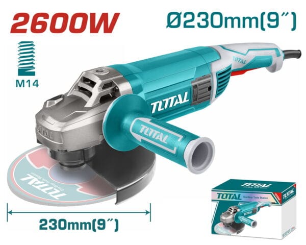 TOTAL ΕΠΑΓΓ. ΓΩΝΙΑΚΟΣ ΛΕΙΑΝΤΗΡΑΣ 2.600W - 230mm (TG1262306) - Image 1