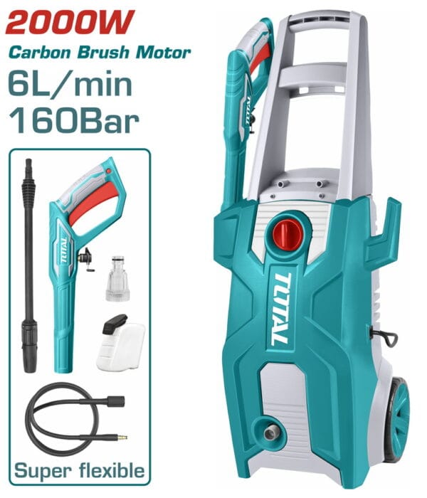 TOTAL ΕΠΑΓΓ. ΠΛΥΣΤΙΚΟ ΝΕΡΟΥ 2.000W / 160 Bar / Brush motor (TGT11376) - Image 1