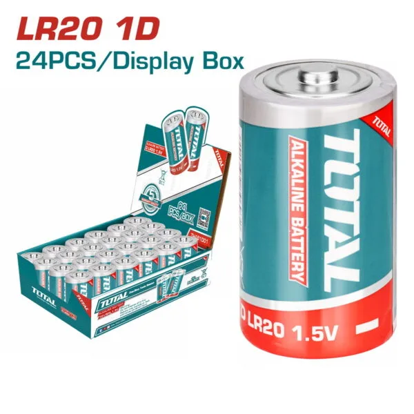 TOTAL ΑΛΚΑΛΙΚΕΣ ΜΠΑΤΑΡΙΕΣ 1.5V D LR20 2ΤΕΜ (THAB1D01) - Image 1