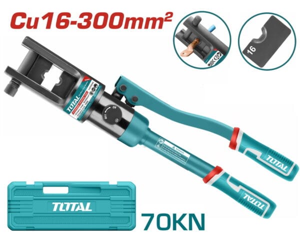 TOTAL ΥΔΡΑΥΛΙΚΗ ΠΡΕΣΑ ΑΚΡΟΔΕΚΤΩΝ Cu 16-240mm2 (THCT0240) - Image 1
