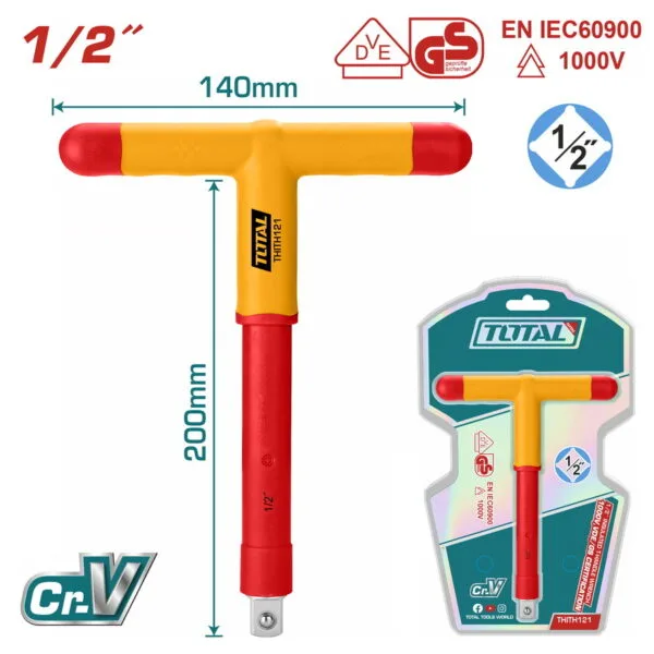 TOTAL ΤΑΦ ΜΑΝΕΛΑ 1/2" 1000V VDE (THITH121) - Image 1