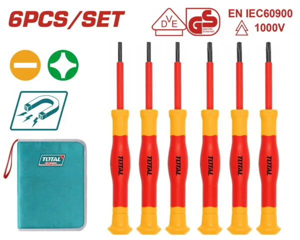 TOTAL ΣΕΤ ΚΑΤΣΑΒΙΔΙΑ ΗΛΕΚΤΡΟΝΙΚΩΝ 1000V VDE 6ΤΕΜ (THKIPSD0601) - Image 1