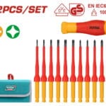 TOTAL ΣΕΤ ΚΑΤΣΑΒΙΔΙΑ ΕΝΑΛΛΑΓΗΣ 1000V VDE 12ΤΕΜ (THKISD1201)