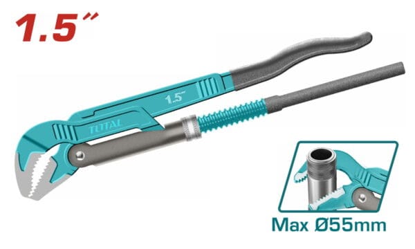 TOTAL ΤΣΙΜΠΙΔΑ ΥΔΡΑΥΛΙΚΩΝ 45o 1-1/2'' (THT172153) - Image 1