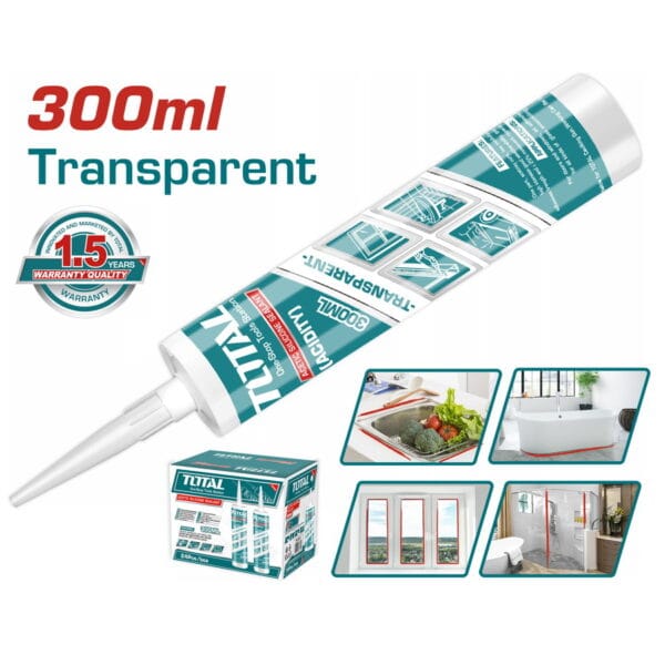 TOTAL ΣΙΛΙΚΟΝΗ ΔΙΑΦΑΝΗ 300ml (THT3512) - Image 1