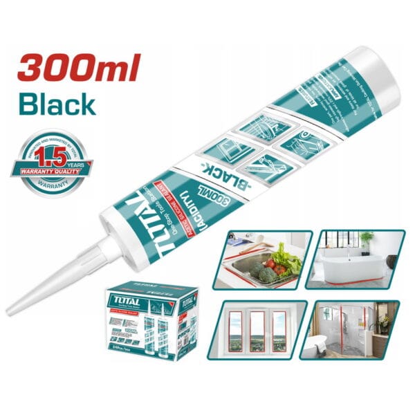 TOTAL ΣΙΛΙΚΟΝΗ ΜΑΥΡΗ 300ml (THT3513) - Image 1