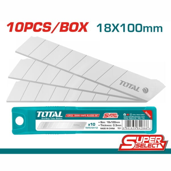 TOTAL ΑΝΤΑΛΛΑΚΤΙΚΗ ΛΕΠΙΔΑ 18mm 10ΤΕΜ (THT519112) - Image 1