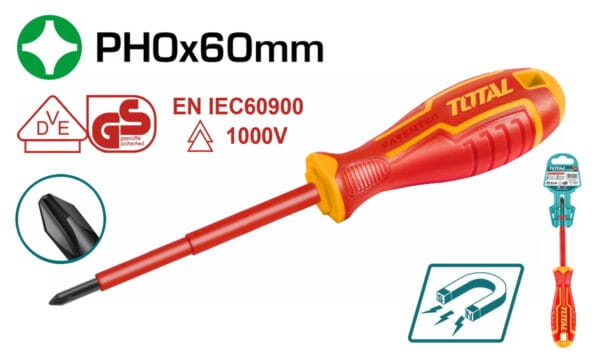 TOTAL ΚΑΤΣΑΒΙΔΙ ΜΑΓΝ. ΣΤΑΥΡΟΥ 1000V PH0 X 60 (THTISPH060) - Image 1