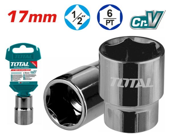TOTAL ΚΑΡΥΔΑΚΙ ΕΞΑΓΩΝΟ 1/2" 17mm  (THTST12171) - Image 1