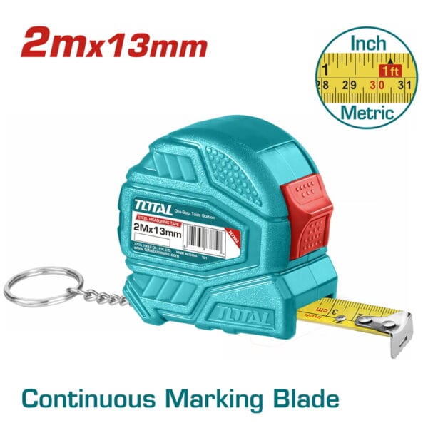 TOTAL ΜΕΤΡΟΤΑΙΝΙΑ 2m X 13mm (TMT126321) - Image 1