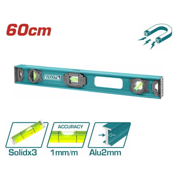TOTAL ΑΛΦΑΔΙ ΑΛΟΥΜΙΝΙΟΥ ΜΑΓΝΗΤΙΚΟ ΝΕΟΥ ΤΥΠΟΥ 60cm (TMT26026) - Image 1