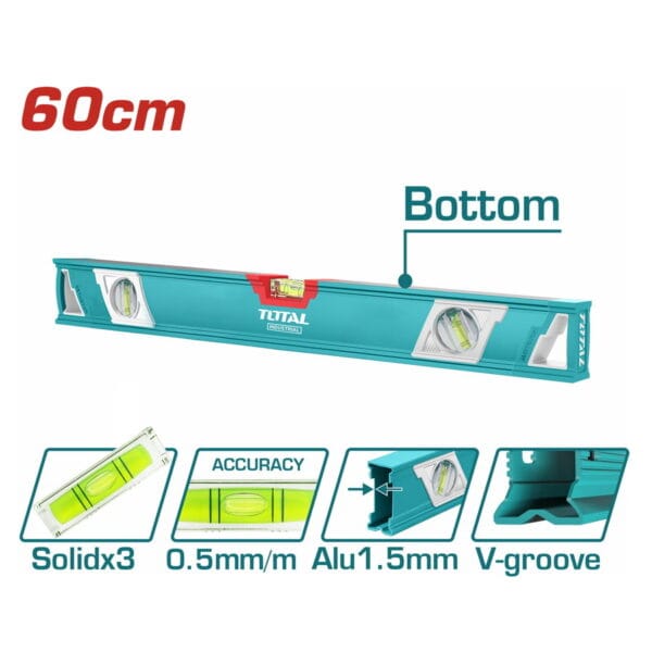 TOTAL ΕΠΑΓΓΕΛΜΑΤΙΚΟ ΑΛΦΑΔΙ ΑΛΟΥΜΙΝΙΟΥ 60cm (TMT26086) - Image 1