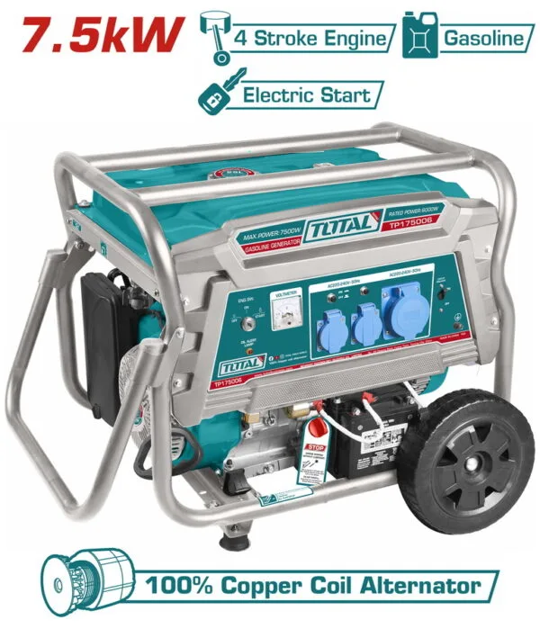 TOTAL ΗΛΕΚΤΡΟΓΕΝΝΗΤΡΙΑ ΒΕΝΖΙΝΗΣ 7.500W (TP175006) - Image 1