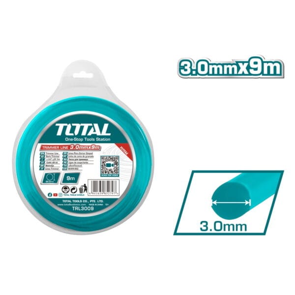 TOTAL ΜΕΣΙΝΕΖΑ ΣΤΡΟΓΓΥΛΗ 3mm - 9m (TRL3009) - Image 1