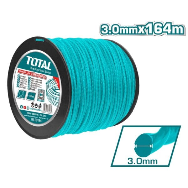 TOTAL ΜΕΣΙΝΕΖΑ ΣΤΡΟΓΓΥΛΗ ΚΑΡΟΥΛΙ 3mm - 164m (TRL30164) - Image 1
