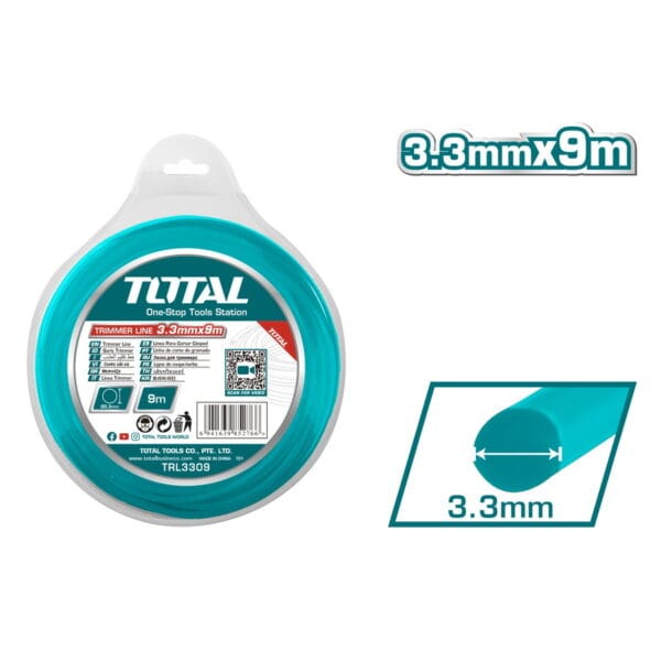 TOTAL ΜΕΣΙΝΕΖΑ ΣΤΡΟΓΓΥΛΗ 3.3mm - 9m (TRL3309) - Image 1
