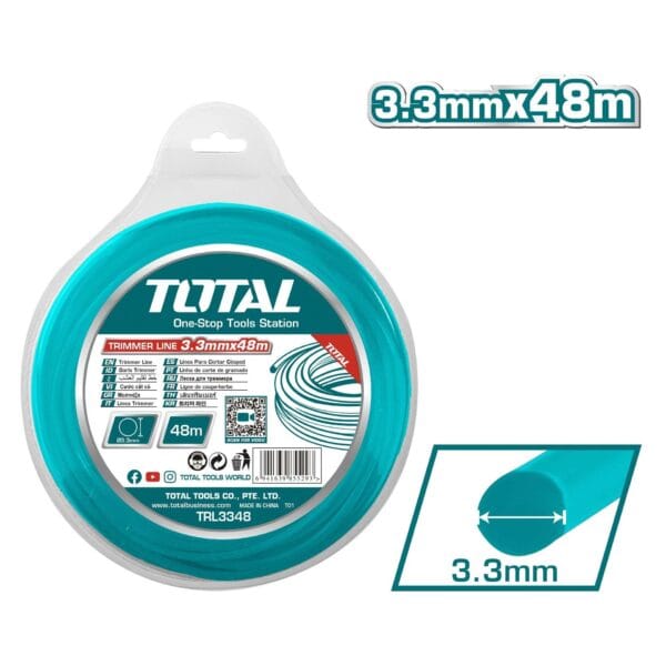 TOTAL ΜΕΣΙΝΕΖΑ ΣΤΡΟΓΓΥΛΗ 3.3mm - 48m (TRL3348) - Image 1