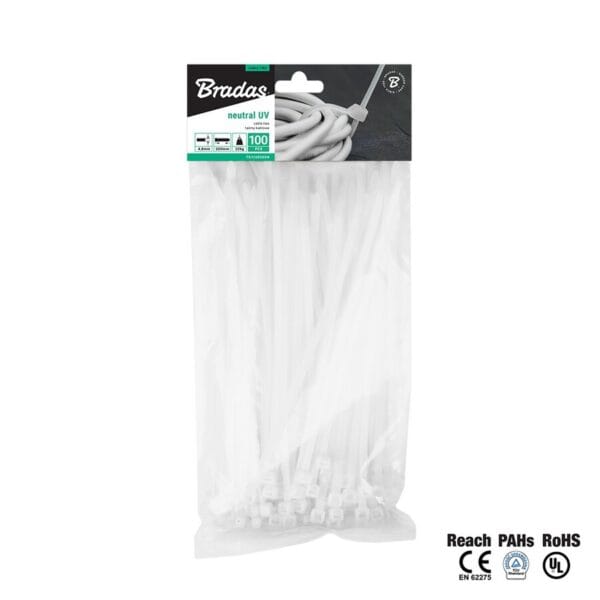BRADAS ΔΕΣΤΡΑΚΙΑ ΛΕΥΚΑ 200Χ7.6mm (TS11-76200N) - Image 1