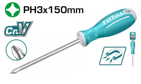 TOTAL ΚΑΤΣΑΒΙΔΙ ΣΤΑΥΡΟΥ ΡΗ3 Χ 150mm (TSDRSPH3150) - Image 1