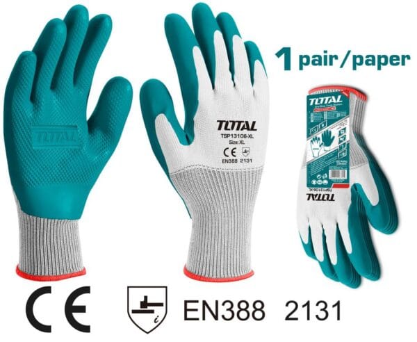 TOTAL ΕΠΑΓΓ. ΓΑΝΤΙΑ LATEX ΕΡΓΑΣΙΑΣ ΕΝΙΣΧΥΜΕΝΑ (TSP13106-XL) - Image 1