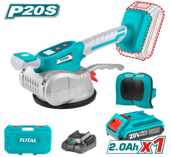 TOTAL ΔΟΝΗΤΙΚΟ ΠΛΑΚΙΔΙΩΝ ΜΠΑΤ. Li-ion 20V / 2Ah / 1 ΜΠΑΤΑΡΙΑ (TTVLI20101) - Image 1