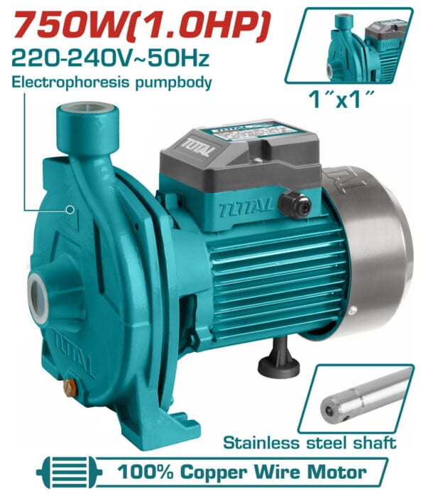 TOTAL ΑΝΤΛΙΑ ΕΠΙΦΑΝΕΙΑΣ ΝΕΡΟΥ ΦΥΓΟΚΕΚΤΡΙΚΗ 750W (TWP27506) - Image 1