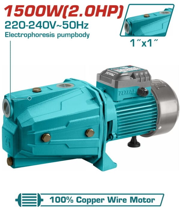 TOTAL ΑΝΤΛΙΑ ΕΠΙΦΑΝΕΙΑΣ ΑΥΤΟΜ. ΑΝΑΡΡΟΦΗΣΗΣ 1.500W (TWP315006) - Image 1