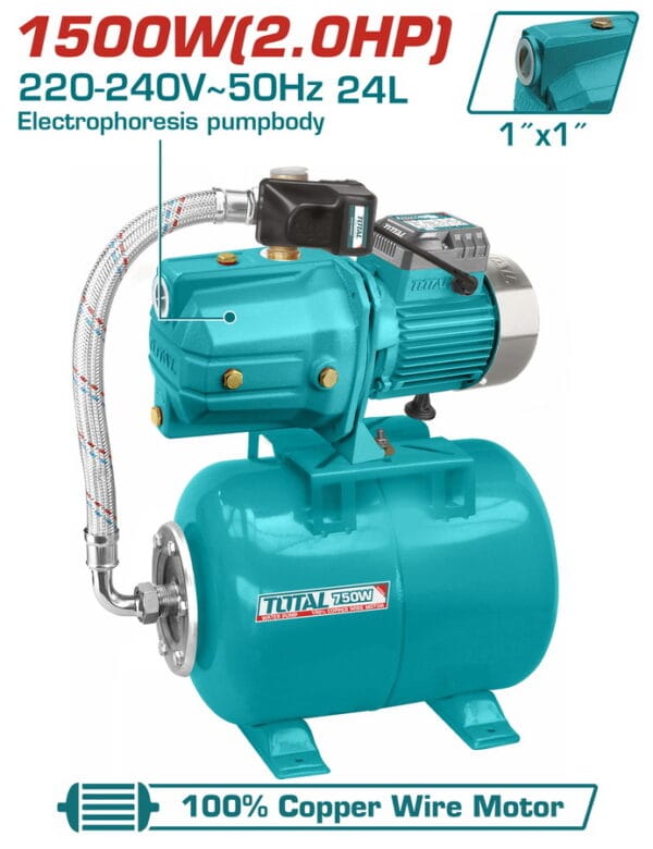 TOTAL ΠΙΕΣΤΙΚΟ ΝΕΡΟΥ 1.500W / 2HP (TWP415006) - Image 1