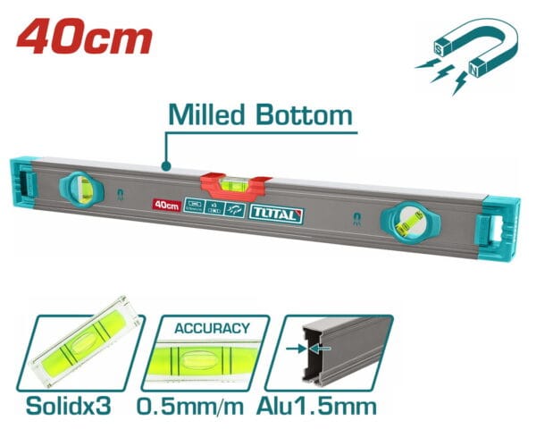 TOTAL ΕΠΑΓΓ. ΑΛΦΑΔΙ ΑΛΟΥΜΙΝΙΟΥ ΜΑΓΝΗΤΙΚΟ 40cm (TMT24028M) - Image 1