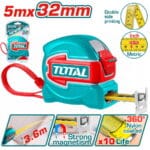 TOTAL ΕΠΑΓΓ. ΜΕΤΡΟΤΑΙΝΙΑ 5m X 32mm ΜΕΤΡΙΚΟ & ΙΝΤΣΑ (TMT80532)