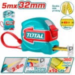 TOTAL ΕΠΑΓΓ. ΜΕΤΡΟΤΑΙΝΙΑ 5m X 32mm ΜΕΤΡΙΚΟ (TMT80532M)