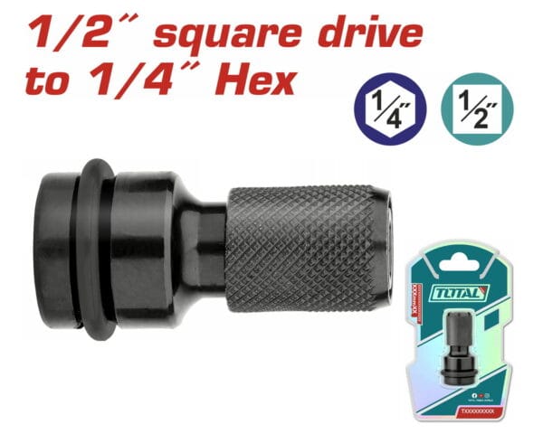 TOTAL ΑΝΤΑΠΤΟΡΑΣ ΜΕ ΥΠΟΔΟΧΗ 1/2" ΚΑΙ ΕΞΟΔΟ 1/4" (TAC60501) - Image 1