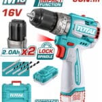 TOTAL ΕΠΑΓΓ. ΔΡΑΠ/ΒΙΔΟ ΚΡΟΥΣΤΙΚΟ ΜΠΑΤ. Li-ion 16V / 2Ah / 60Nm / 2 ΜΠΑΤ (TIDLI16682)