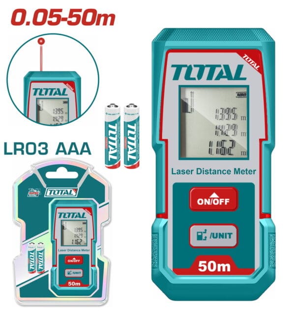 TOTAL ΕΠΑΓΓ. ΜΕΤΡΗΤΗΣ ΑΠΟΣΤΑΣΕΩΝ LASER 0.05 - 50m (ΤMT55016) - Image 1
